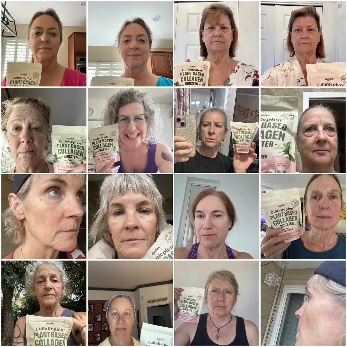 Sixteen customers holding CollaReplen